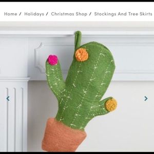World Market “Cactus” Christmas Stocking